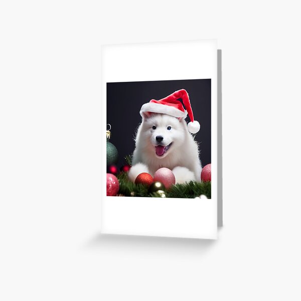 Christmas Samoyed - Perfect For Animal Lovers Greeting Card
