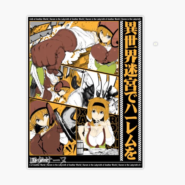 Roxanne - Isekai Meikyuu de Harem Wo Sticker for Sale by EpicScorpShop