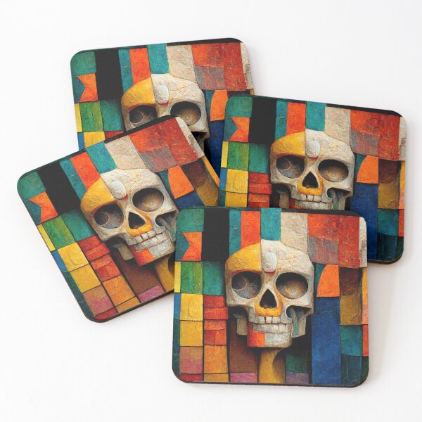 Item preview, Scary colorful skull designed and sold by ElMafioso1000.