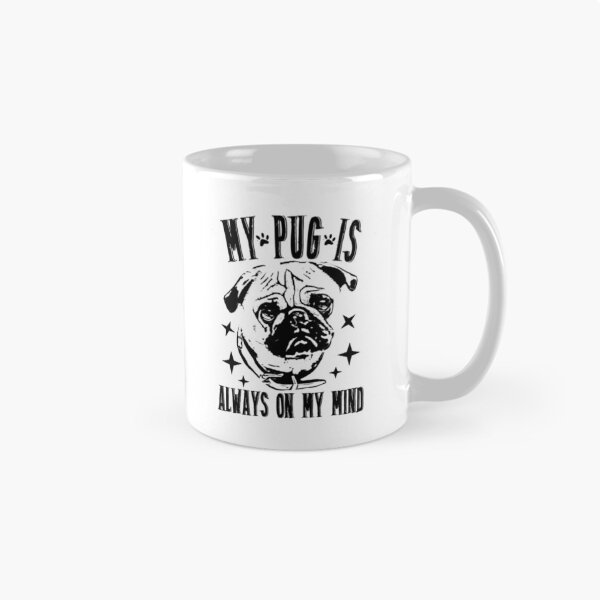 Item preview, My Pug is Always in My Mind White designed and sold by Graphroad.