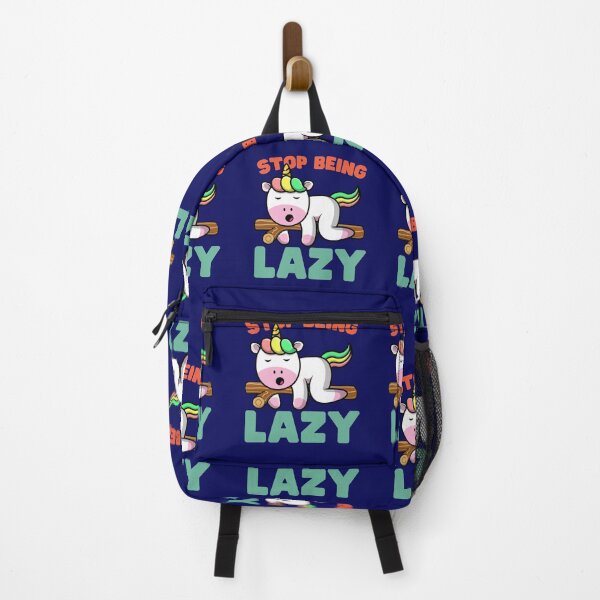 Item preview, Stop Being Lazy: Lazy Unicorn designed and sold by Keep Smiling.
