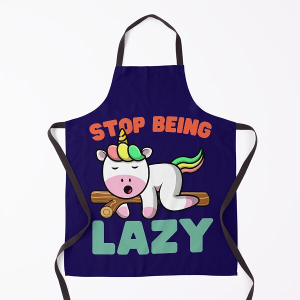 Item preview, Stop Being Lazy: Lazy Unicorn designed and sold by Keep Smiling.