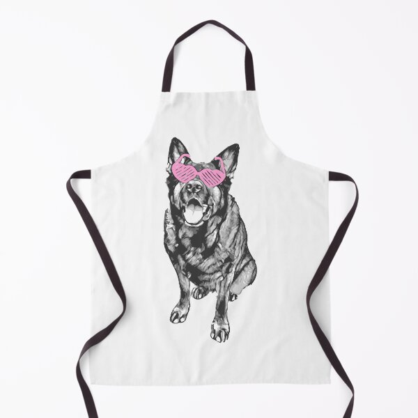 Item preview, German Shepherd with Pink Sunglasses - no text designed and sold by Abbysinthe.