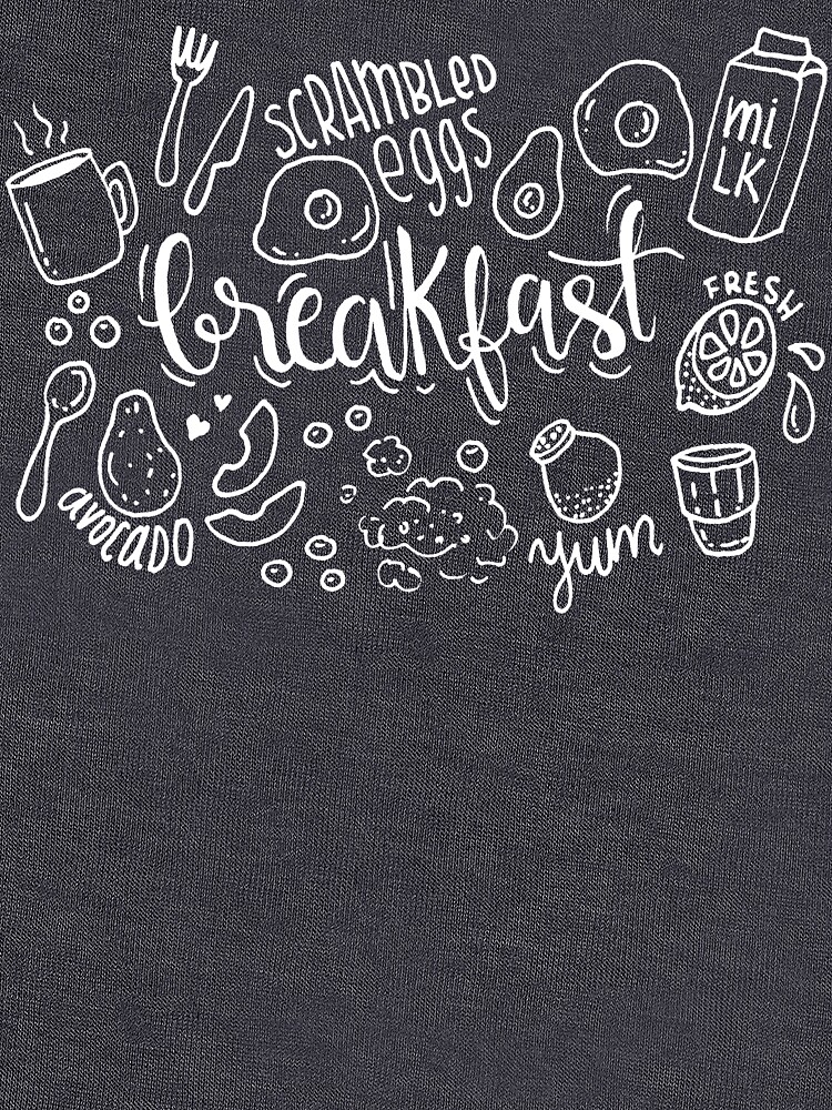 Breakfast - illustrated food pattern by mirunasfia