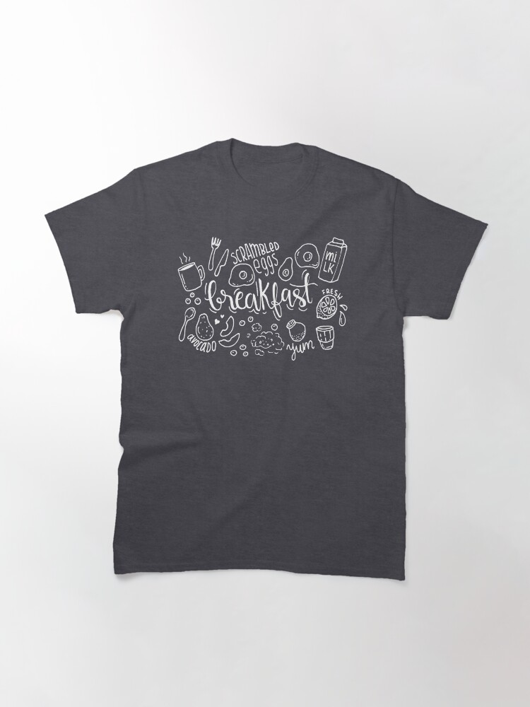 Alternate view of Breakfast - illustrated food pattern Classic T-Shirt