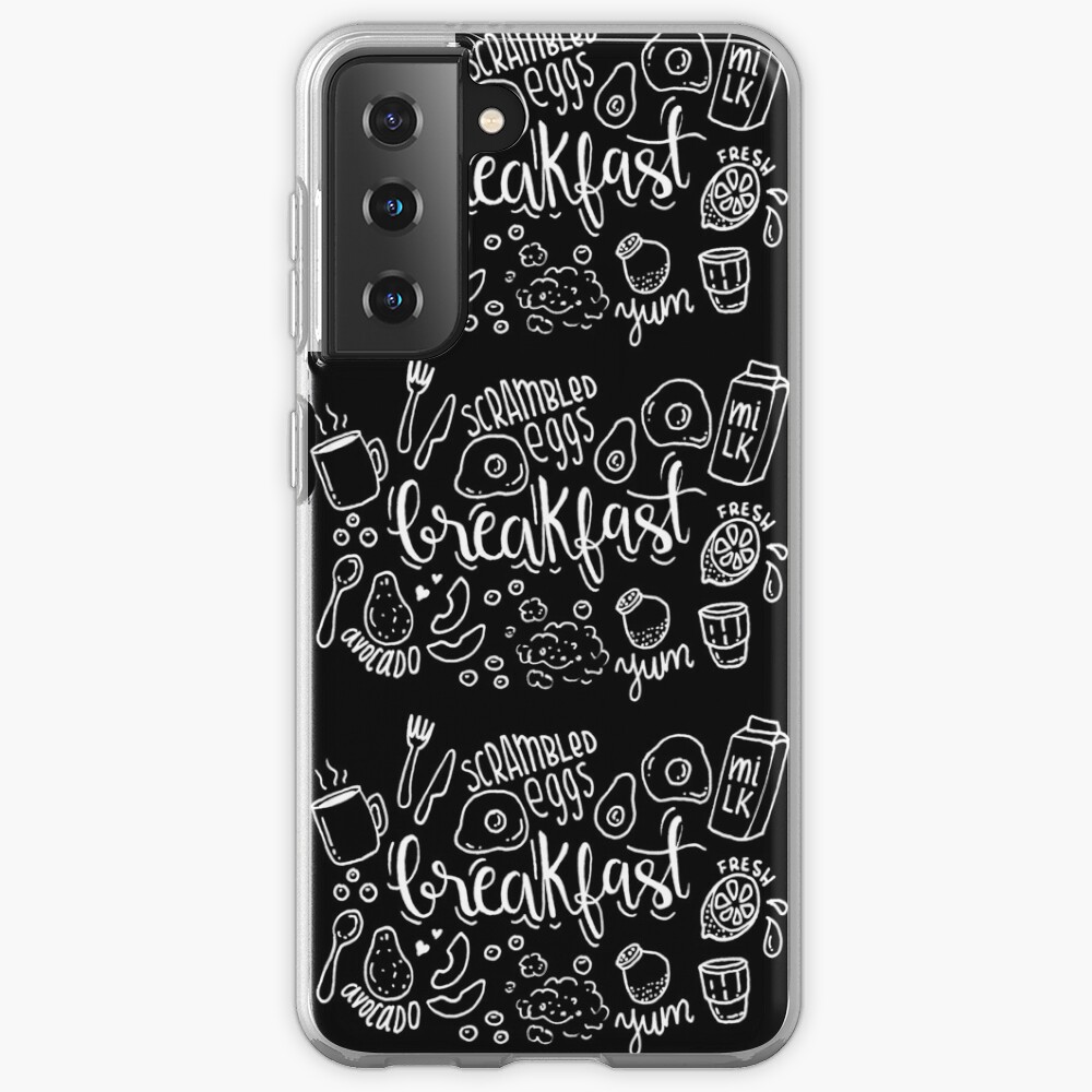 Breakfast - illustrated food pattern Case & Skin for Samsung Galaxy
