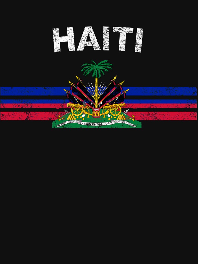 "Haitian Flag Shirt - Haitian Emblem & Haiti Flag Shirt" T ...