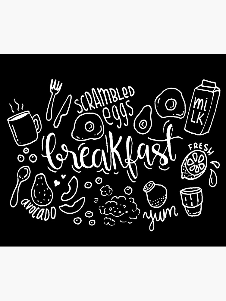 Breakfast - illustrated food pattern by mirunasfia