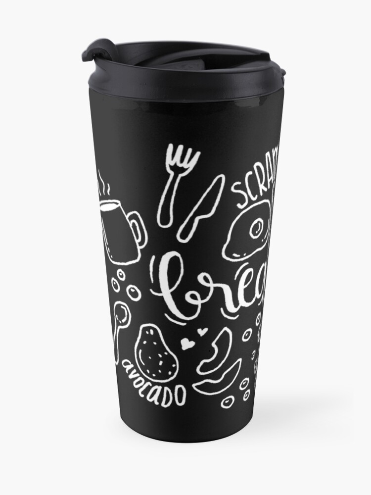 Alternate view of Breakfast - illustrated food pattern Travel Mug