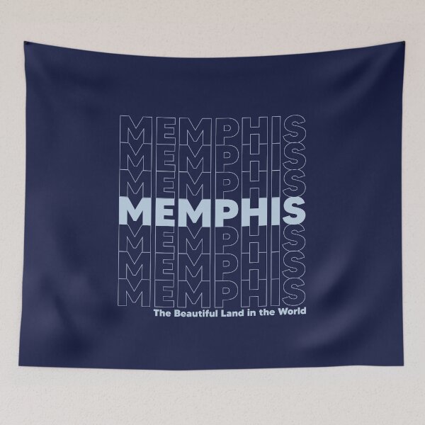 Item preview, Memphis Memphis Memphis Memphis - The beautiful land in the world Beale Blue designed and sold by awsomehog1.