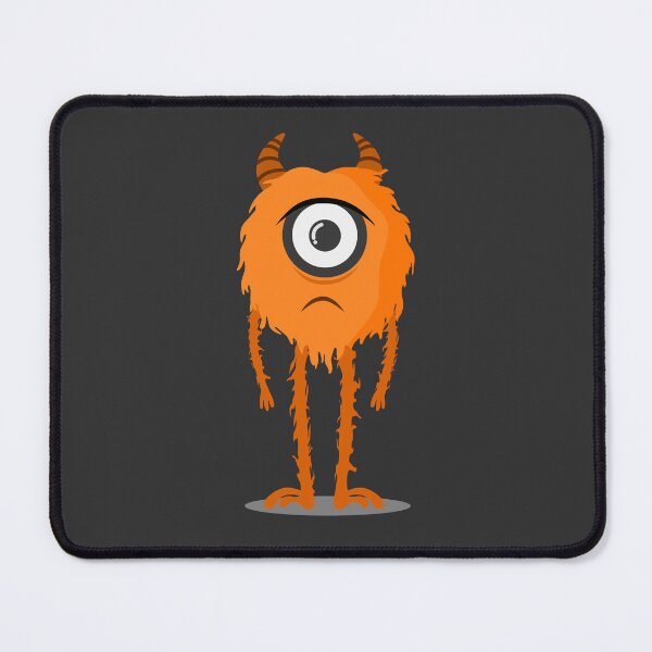 Item preview, One-Eyed Orange Monster Cute Bigfoot Monster designed and sold by cutenevil.