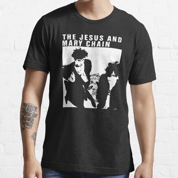 The Jesus and Mary Chain Logo Men's Black T-Shirt Size S M L XL 2XL 3XL