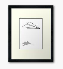 Paper Airplane Dreams Framed Print