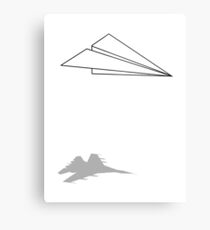 Paper Airplane Dreams Metal Print