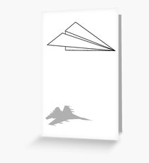 Paper Airplane Dreams Greeting Card