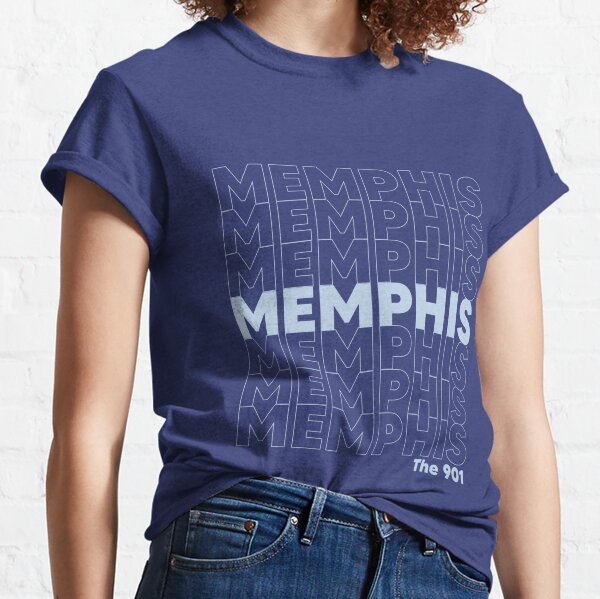  901 Memphis Typography Word Art T-Shirt : Sports