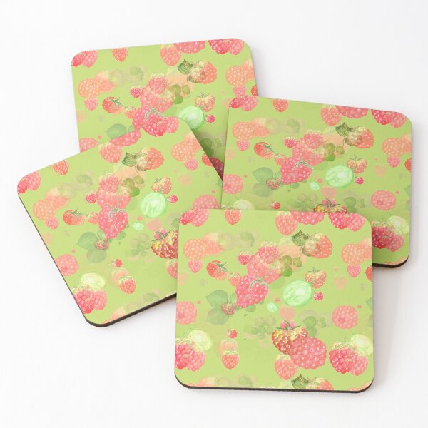 Item preview, Sage Green Kitchen Raspberry Pattern designed and sold by Draculaura2009.