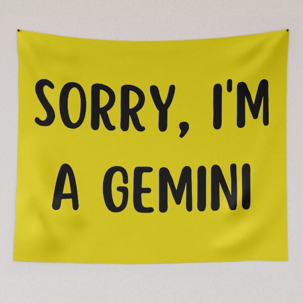 Item preview, Sorry I'm a Gemini designed and sold by Hellofriendco.