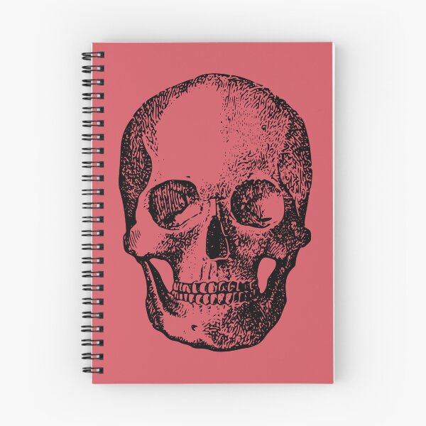 Item preview, vintage skull line drawing designed and sold by venomouspixie.