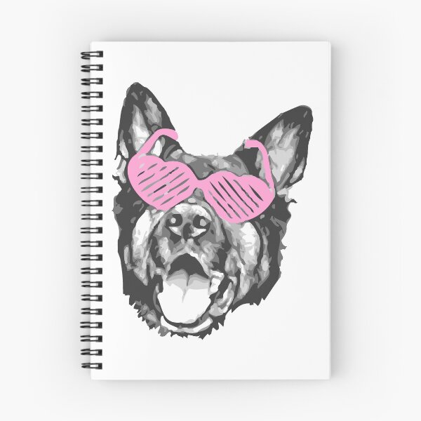 Item preview, German Shepherd Face with Pink Sunnies designed and sold by Abbysinthe.