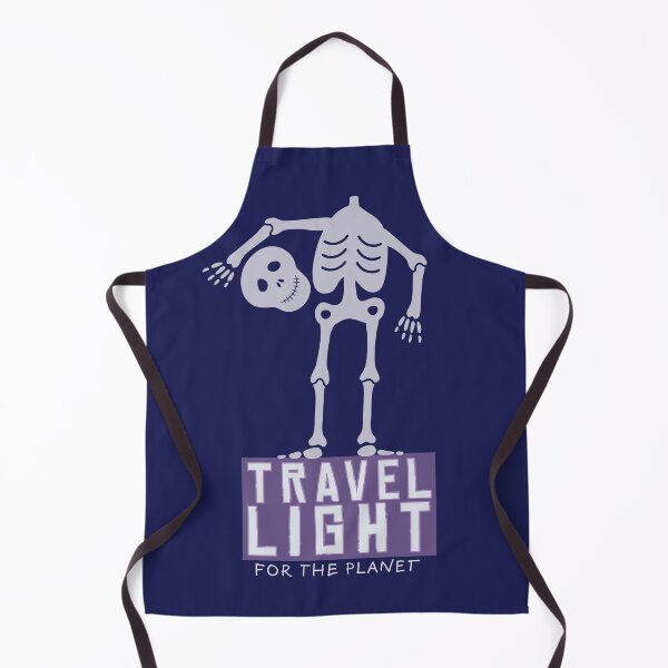 Item preview, travel light, for the planet - skeleton carries skull design designed and sold by thelivingrp.