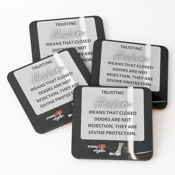 Item preview, Trusting Hashem means that closed doors are not rejection, they are divine protection designed and sold by Stories To Inspire - Motivational Jewish Quotes.