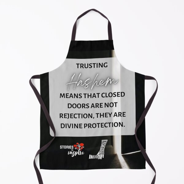 Item preview, Trusting Hashem means that closed doors are not rejection, they are divine protection designed and sold by Stories To Inspire - Motivational Jewish Quotes.