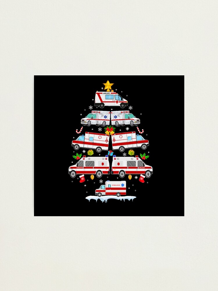 Ambulance Christmas Tree Amr Funny Ems Emt Paramedic Gift T-Shirt Ambulance Christmas Tree Amr Funny Ems Emt Paramedic Gift T-Shirt
