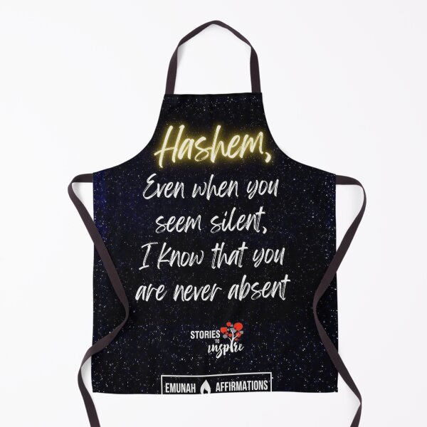 Item preview, Hashem even when you seem silent, I know that you are never absent designed and sold by Stories To Inspire - Motivational Jewish Quotes.