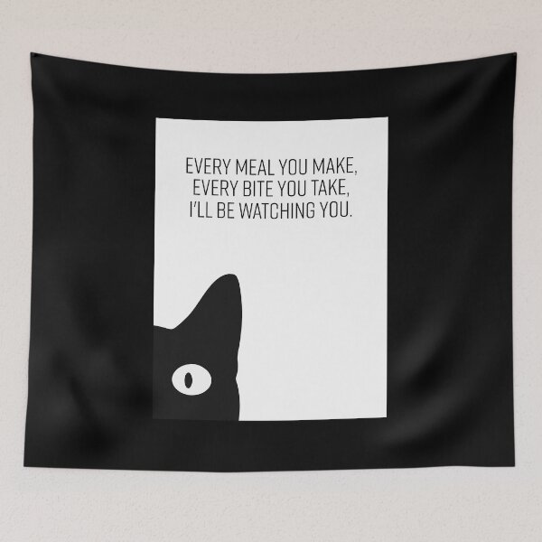 Item preview, Every Meal You Make Every Bite You Take Black Cat Love Cat designed and sold by sivyerrisong.