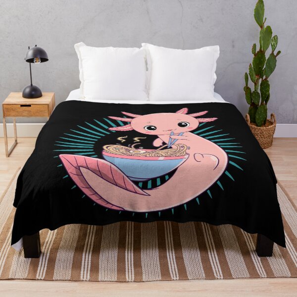 Item preview, Kawaii Axolotl Eating Ramen Noodles Anime Gift Girls Teens designed and sold by Buzzbazaar.