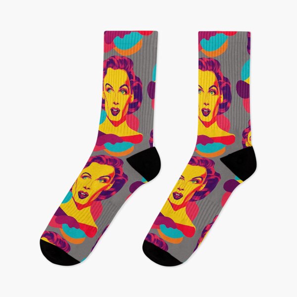 Artikelvorschau, Pop art lady face entworfen und verkauft von portokalis.