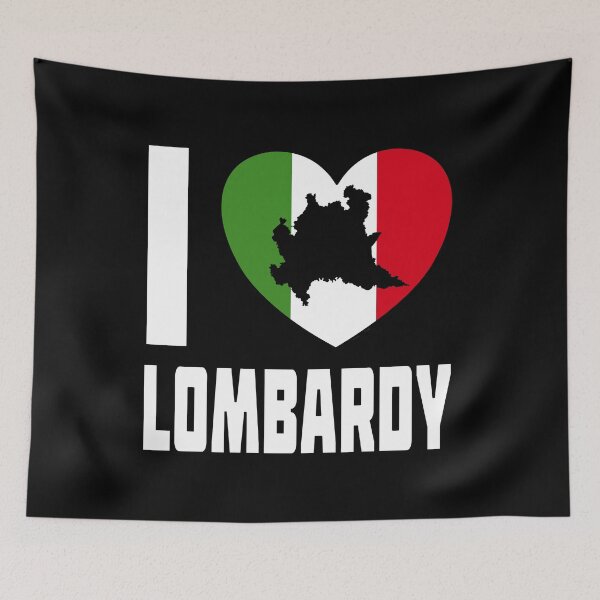 Item preview, I Love Lombardy - Italian Heart With Lombardy Silhouette designed and sold by molamode.