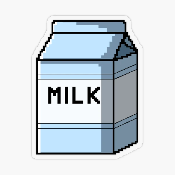 Galaxy Carton Drink - Pixel Art - Sticker