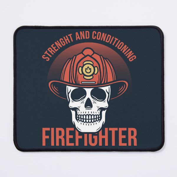 Item preview, Firefighter Skull Smiling Face Illustration designed and sold by rukurustudio.