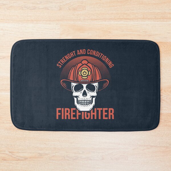 Item preview, Firefighter Skull Smiling Face Illustration designed and sold by rukurustudio.