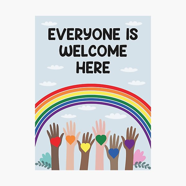 Item preview, Everyone Is Welcome Here Classroom Inspiration Teacher Student Back To School designed and sold by sivyerrisong.