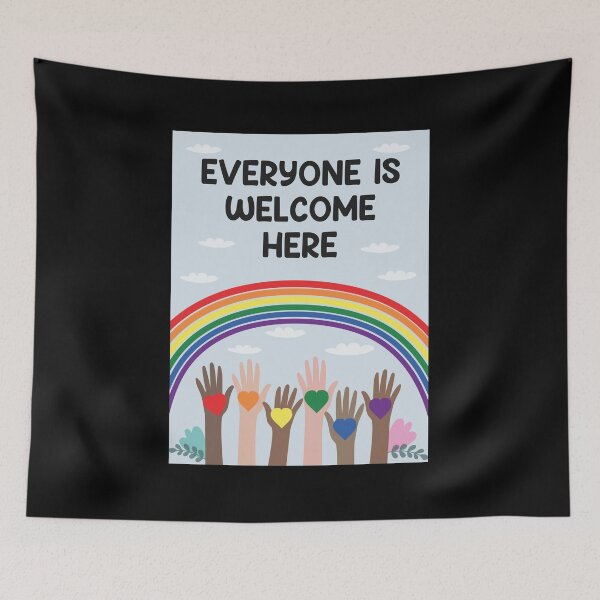 Item preview, Everyone Is Welcome Here Classroom Inspiration Teacher Student Back To School designed and sold by sivyerrisong.