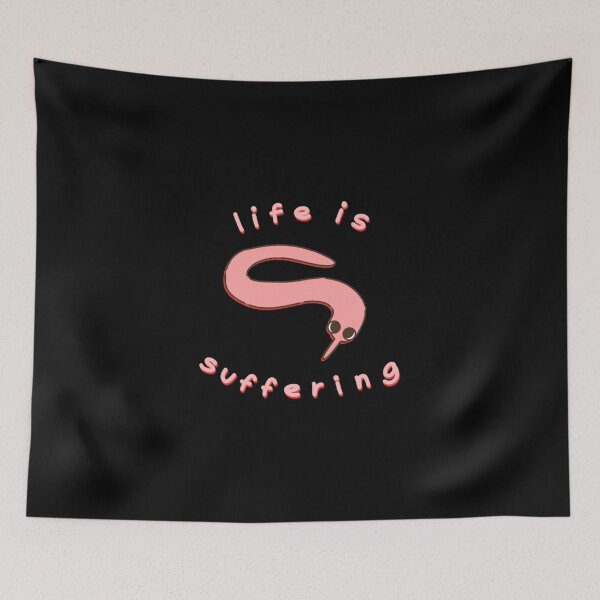 Item preview, Life Is Suffering Worm On A String Essential T-Shirt designed and sold by Mumbleshawkins.