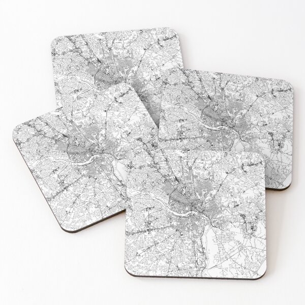 Item preview, Richmond White Map designed and sold by multiplicitymap.