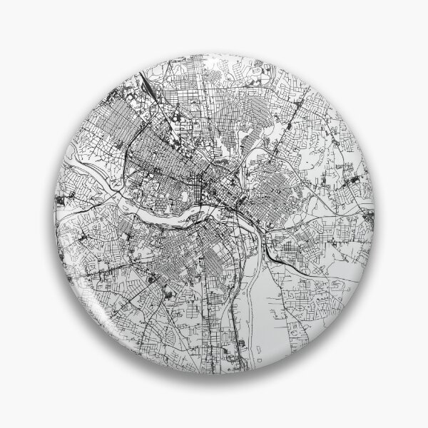 Item preview, Richmond White Map designed and sold by multiplicitymap.