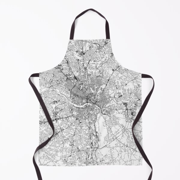 Item preview, Richmond White Map designed and sold by multiplicitymap.