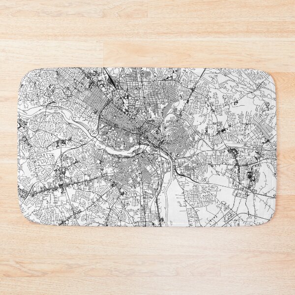 Item preview, Richmond White Map designed and sold by multiplicitymap.