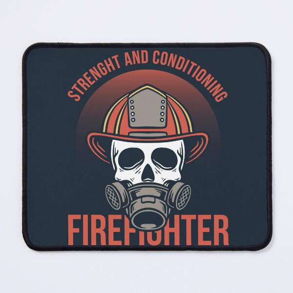 Item preview, Firefighter Skull Face Wearing a Respirator Mask Illustration designed and sold by rukurustudio.