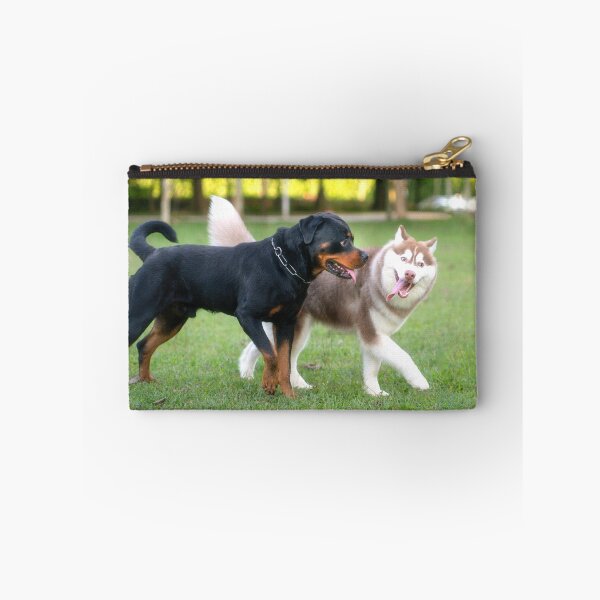 Item preview, Rottweiler dog and Alaskan Malamute in the park. designed and sold by sinseeho.