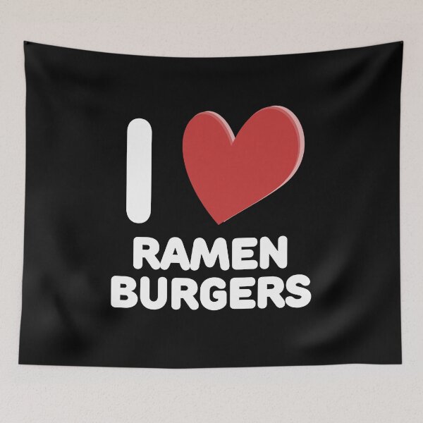 Item preview, I Love Ramen Burgers designed and sold by I-Heart-Designs ❤❤❤❤❤.