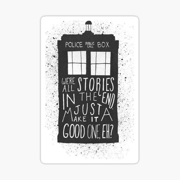 Dr Who Tardis Sticker