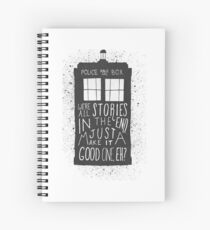 Dr Who Tardis Spiral Notebook
