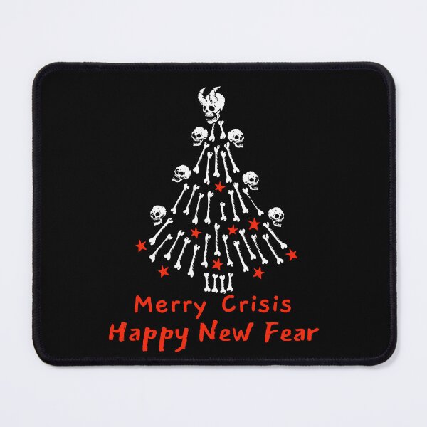 Item preview, Merry Crisis and a Happy new fear ugly Christmas tree designed and sold by Popalt.