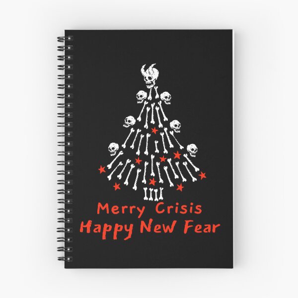 Item preview, Merry Crisis and a Happy new fear ugly Christmas tree designed and sold by Popalt.